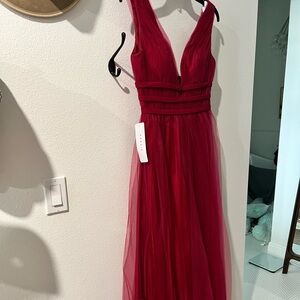 Azazie Burgundy Bridesmaid Dress